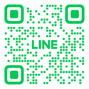 公式LINEの友だち追加QRコード。ボタンからも追加できます